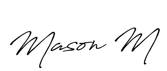 How to Draw Mason M signature style? Antro_Vectra_Bolder is a latest design signature styles for name Mason M. Mason M signature style 7 images and pictures png