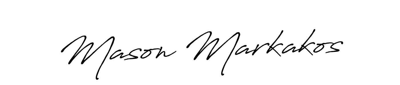 Make a beautiful signature design for name Mason Markakos. Use this online signature maker to create a handwritten signature for free. Mason Markakos signature style 7 images and pictures png