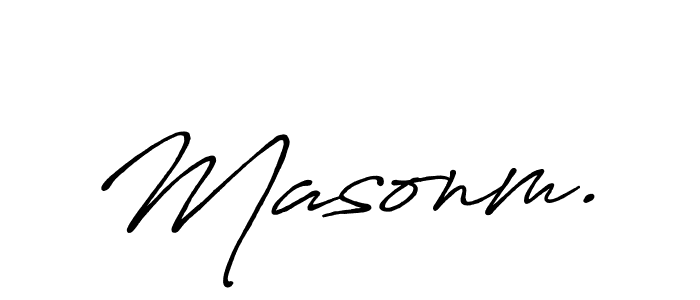 Check out images of Autograph of Masonm. name. Actor Masonm. Signature Style. Antro_Vectra_Bolder is a professional sign style online. Masonm. signature style 7 images and pictures png