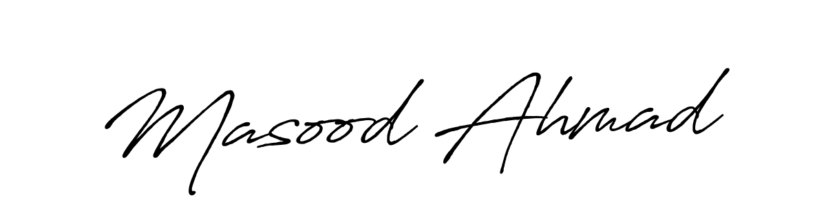 It looks lik you need a new signature style for name Masood Ahmad. Design unique handwritten (Antro_Vectra_Bolder) signature with our free signature maker in just a few clicks. Masood Ahmad signature style 7 images and pictures png