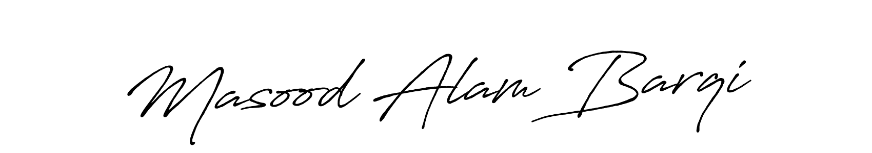 Design your own signature with our free online signature maker. With this signature software, you can create a handwritten (Antro_Vectra_Bolder) signature for name Masood Alam Barqi. Masood Alam Barqi signature style 7 images and pictures png