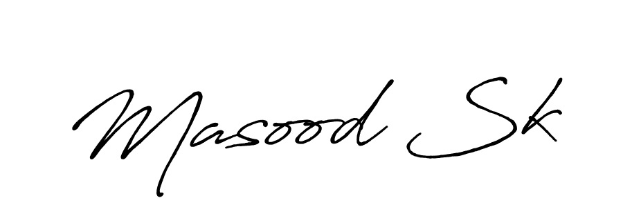 Also You can easily find your signature by using the search form. We will create Masood Sk name handwritten signature images for you free of cost using Antro_Vectra_Bolder sign style. Masood Sk signature style 7 images and pictures png