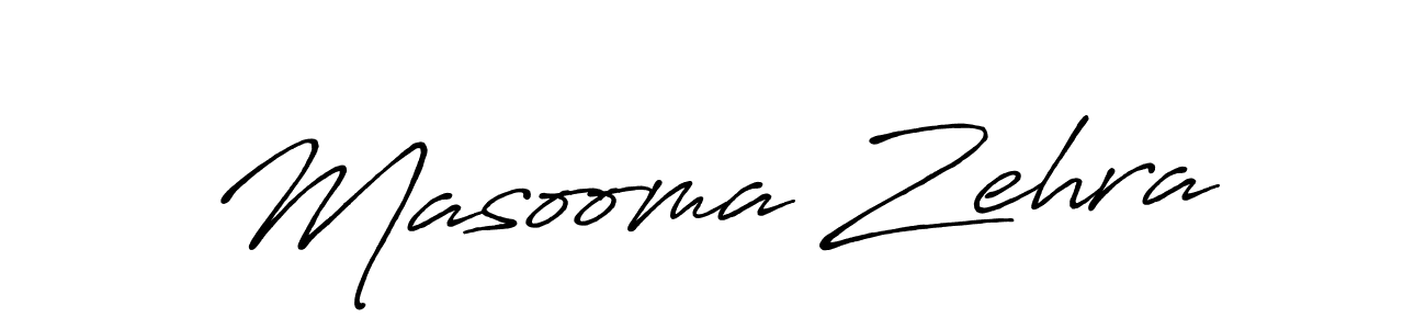 Also we have Masooma Zehra name is the best signature style. Create professional handwritten signature collection using Antro_Vectra_Bolder autograph style. Masooma Zehra signature style 7 images and pictures png