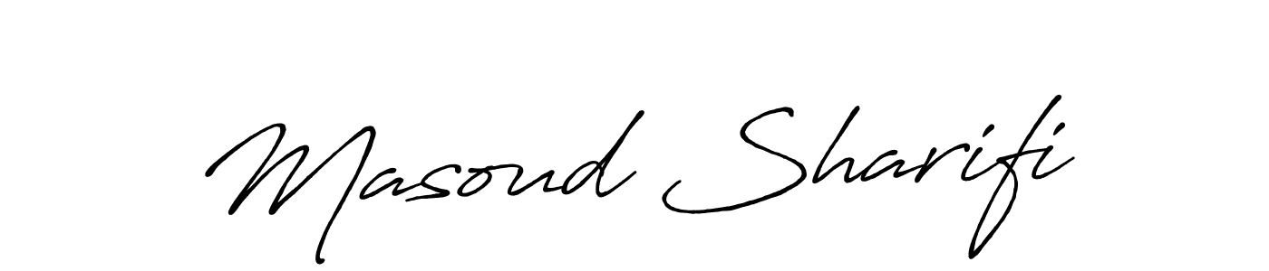 Make a beautiful signature design for name Masoud Sharifi. With this signature (Antro_Vectra_Bolder) style, you can create a handwritten signature for free. Masoud Sharifi signature style 7 images and pictures png