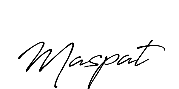 Create a beautiful signature design for name Maspat. With this signature (Antro_Vectra_Bolder) fonts, you can make a handwritten signature for free. Maspat signature style 7 images and pictures png