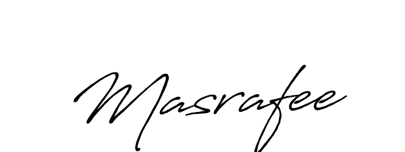 How to make Masrafee signature? Antro_Vectra_Bolder is a professional autograph style. Create handwritten signature for Masrafee name. Masrafee signature style 7 images and pictures png