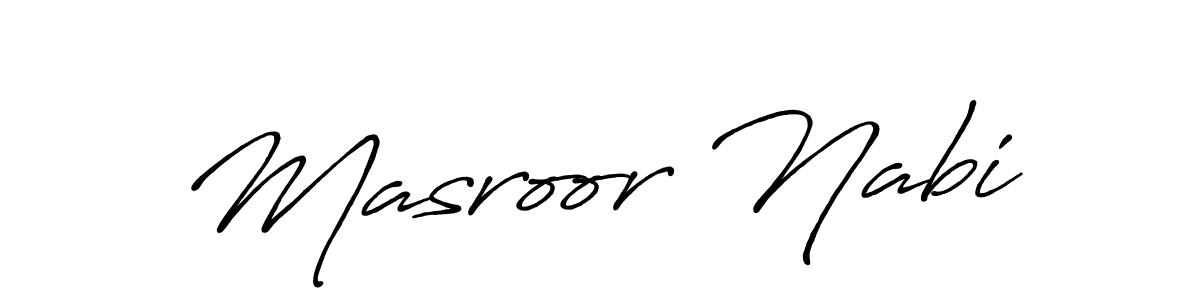 Here are the top 10 professional signature styles for the name Masroor Nabi. These are the best autograph styles you can use for your name. Masroor Nabi signature style 7 images and pictures png