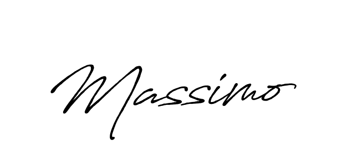 Massimo stylish signature style. Best Handwritten Sign (Antro_Vectra_Bolder) for my name. Handwritten Signature Collection Ideas for my name Massimo. Massimo signature style 7 images and pictures png