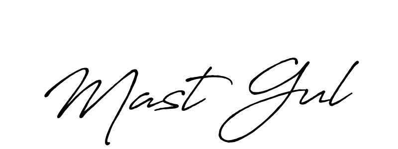 How to make Mast Gul name signature. Use Antro_Vectra_Bolder style for creating short signs online. This is the latest handwritten sign. Mast Gul signature style 7 images and pictures png