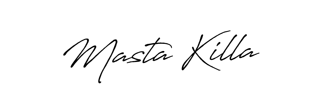 Masta Killa stylish signature style. Best Handwritten Sign (Antro_Vectra_Bolder) for my name. Handwritten Signature Collection Ideas for my name Masta Killa. Masta Killa signature style 7 images and pictures png