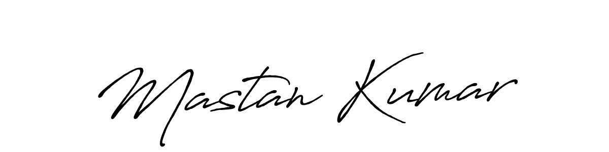 Make a beautiful signature design for name Mastan Kumar. With this signature (Antro_Vectra_Bolder) style, you can create a handwritten signature for free. Mastan Kumar signature style 7 images and pictures png