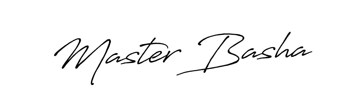 Design your own signature with our free online signature maker. With this signature software, you can create a handwritten (Antro_Vectra_Bolder) signature for name Master Basha. Master Basha signature style 7 images and pictures png