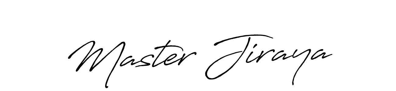 Use a signature maker to create a handwritten signature online. With this signature software, you can design (Antro_Vectra_Bolder) your own signature for name Master Jiraya. Master Jiraya signature style 7 images and pictures png