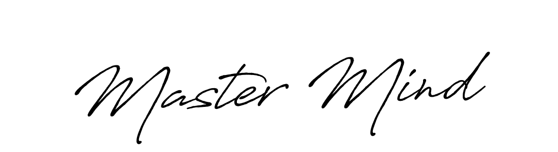 Design your own signature with our free online signature maker. With this signature software, you can create a handwritten (Antro_Vectra_Bolder) signature for name Master Mind. Master Mind signature style 7 images and pictures png