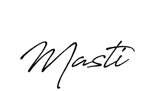 Design your own signature with our free online signature maker. With this signature software, you can create a handwritten (Antro_Vectra_Bolder) signature for name Masti. Masti signature style 7 images and pictures png