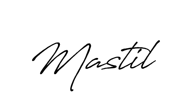 Create a beautiful signature design for name Mastil. With this signature (Antro_Vectra_Bolder) fonts, you can make a handwritten signature for free. Mastil signature style 7 images and pictures png