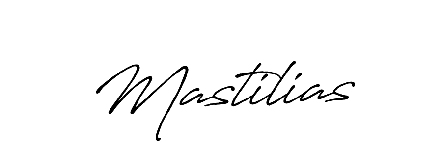 Create a beautiful signature design for name Mastilias. With this signature (Antro_Vectra_Bolder) fonts, you can make a handwritten signature for free. Mastilias signature style 7 images and pictures png