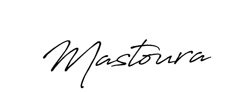 How to make Mastoura signature? Antro_Vectra_Bolder is a professional autograph style. Create handwritten signature for Mastoura name. Mastoura signature style 7 images and pictures png