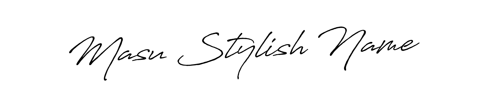Once you've used our free online signature maker to create your best signature Antro_Vectra_Bolder style, it's time to enjoy all of the benefits that Masu Stylish Name name signing documents. Masu Stylish Name signature style 7 images and pictures png