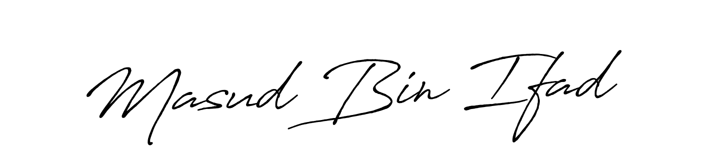 Masud Bin Ifad stylish signature style. Best Handwritten Sign (Antro_Vectra_Bolder) for my name. Handwritten Signature Collection Ideas for my name Masud Bin Ifad. Masud Bin Ifad signature style 7 images and pictures png