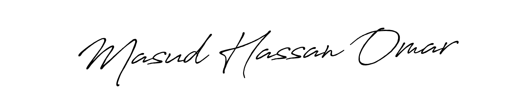 Masud Hassan Omar stylish signature style. Best Handwritten Sign (Antro_Vectra_Bolder) for my name. Handwritten Signature Collection Ideas for my name Masud Hassan Omar. Masud Hassan Omar signature style 7 images and pictures png