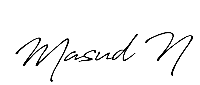 Best and Professional Signature Style for Masud N. Antro_Vectra_Bolder Best Signature Style Collection. Masud N signature style 7 images and pictures png