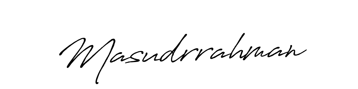 How to make Masudrrahman name signature. Use Antro_Vectra_Bolder style for creating short signs online. This is the latest handwritten sign. Masudrrahman signature style 7 images and pictures png