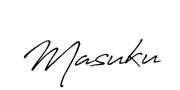 Also we have Masuku name is the best signature style. Create professional handwritten signature collection using Antro_Vectra_Bolder autograph style. Masuku signature style 7 images and pictures png