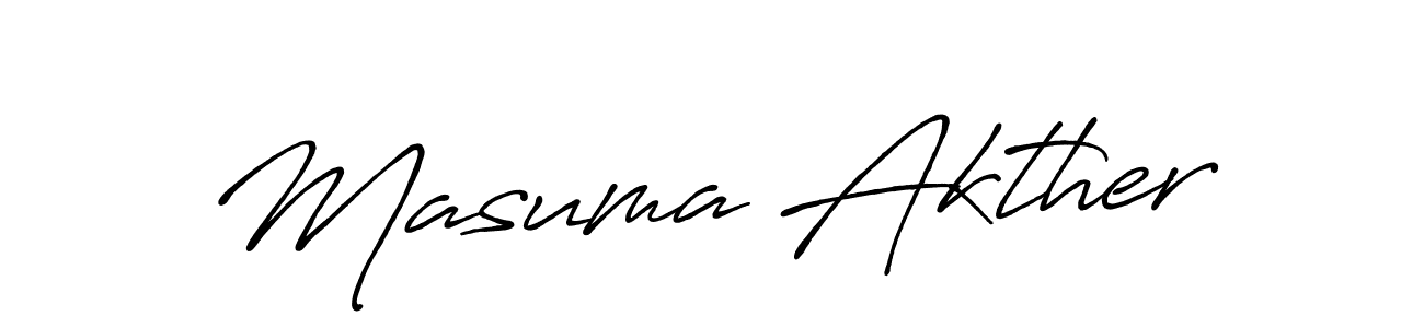 The best way (Antro_Vectra_Bolder) to make a short signature is to pick only two or three words in your name. The name Masuma Akther include a total of six letters. For converting this name. Masuma Akther signature style 7 images and pictures png