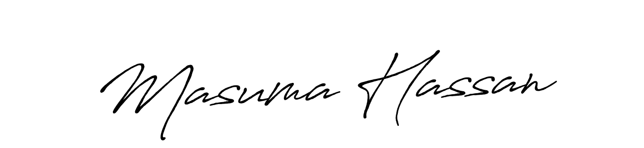 Make a beautiful signature design for name Masuma Hassan. Use this online signature maker to create a handwritten signature for free. Masuma Hassan signature style 7 images and pictures png