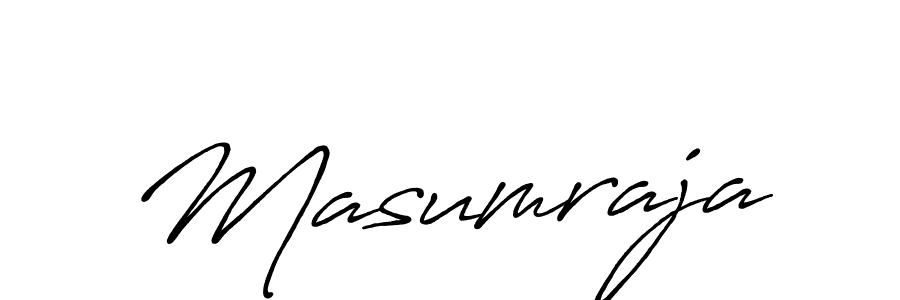 Make a beautiful signature design for name Masumraja. With this signature (Antro_Vectra_Bolder) style, you can create a handwritten signature for free. Masumraja signature style 7 images and pictures png