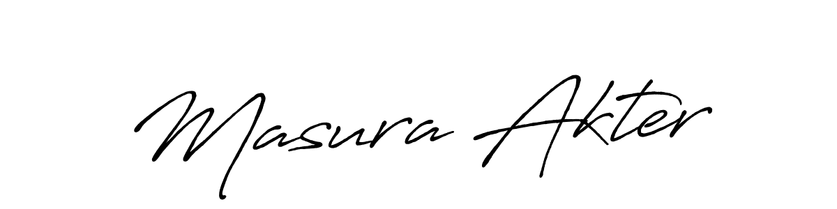 How to make Masura Akter signature? Antro_Vectra_Bolder is a professional autograph style. Create handwritten signature for Masura Akter name. Masura Akter signature style 7 images and pictures png