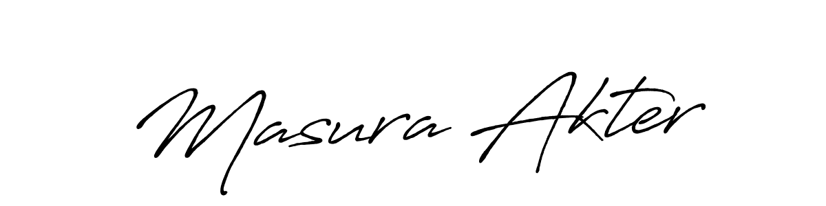 Masura Akter stylish signature style. Best Handwritten Sign (Antro_Vectra_Bolder) for my name. Handwritten Signature Collection Ideas for my name Masura Akter. Masura Akter signature style 7 images and pictures png