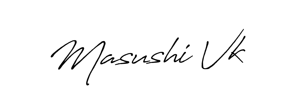 Make a beautiful signature design for name Masushi Vk. Use this online signature maker to create a handwritten signature for free. Masushi Vk signature style 7 images and pictures png