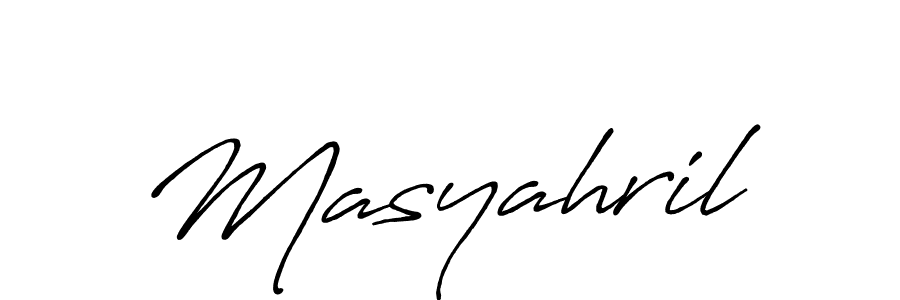 Once you've used our free online signature maker to create your best signature Antro_Vectra_Bolder style, it's time to enjoy all of the benefits that Masyahril name signing documents. Masyahril signature style 7 images and pictures png
