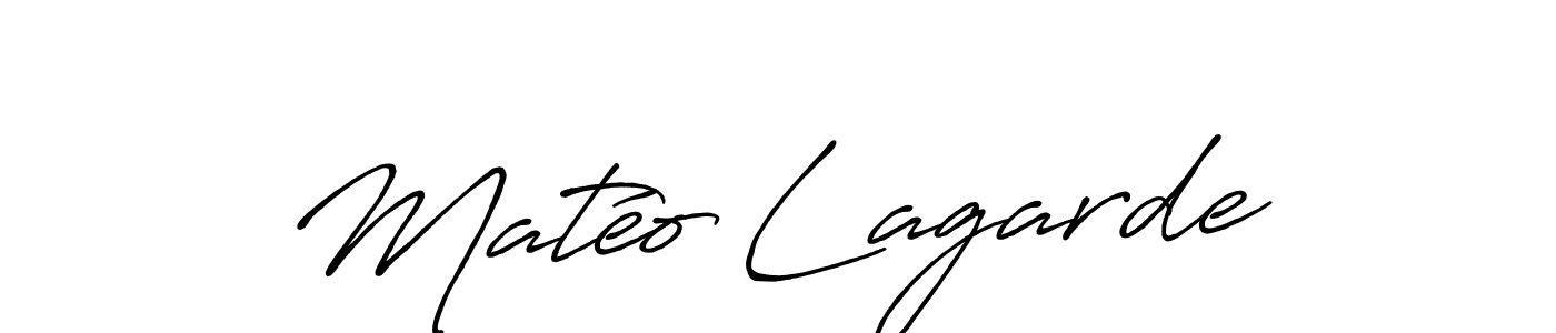 Also we have Matéo Lagarde name is the best signature style. Create professional handwritten signature collection using Antro_Vectra_Bolder autograph style. Matéo Lagarde signature style 7 images and pictures png