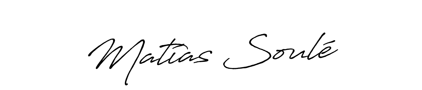 Similarly Antro_Vectra_Bolder is the best handwritten signature design. Signature creator online .You can use it as an online autograph creator for name Matías Soulé. Matías Soulé signature style 7 images and pictures png