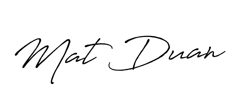 Similarly Antro_Vectra_Bolder is the best handwritten signature design. Signature creator online .You can use it as an online autograph creator for name Mat Duan. Mat Duan signature style 7 images and pictures png