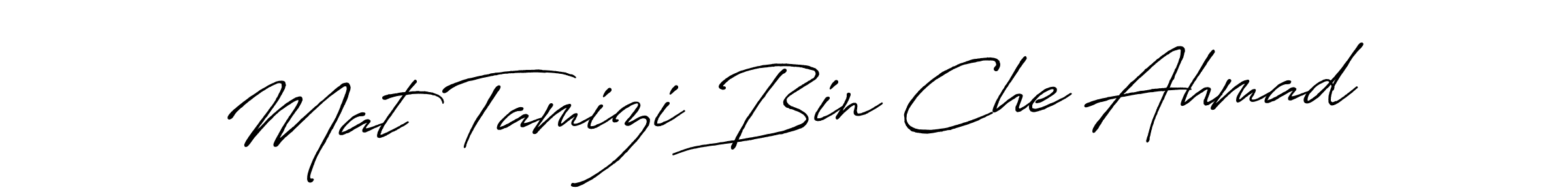 Also You can easily find your signature by using the search form. We will create Mat Tamizi Bin Che Ahmad name handwritten signature images for you free of cost using Antro_Vectra_Bolder sign style. Mat Tamizi Bin Che Ahmad signature style 7 images and pictures png