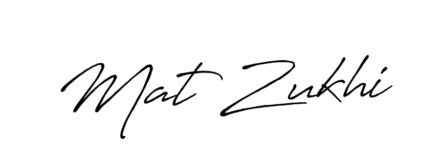 Use a signature maker to create a handwritten signature online. With this signature software, you can design (Antro_Vectra_Bolder) your own signature for name Mat Zukhi. Mat Zukhi signature style 7 images and pictures png