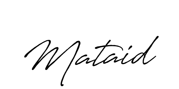 Design your own signature with our free online signature maker. With this signature software, you can create a handwritten (Antro_Vectra_Bolder) signature for name Mataid. Mataid signature style 7 images and pictures png