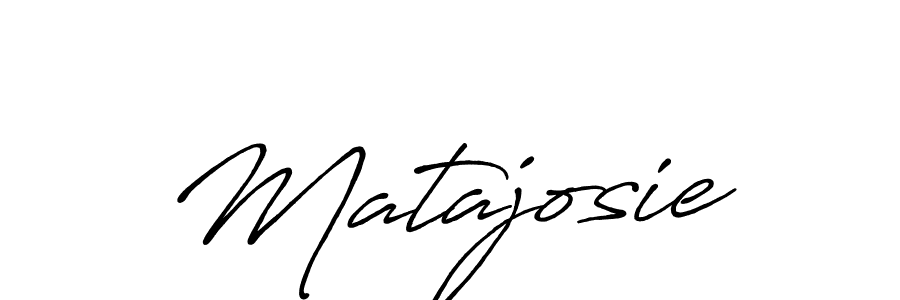 How to make Matajosie signature? Antro_Vectra_Bolder is a professional autograph style. Create handwritten signature for Matajosie name. Matajosie signature style 7 images and pictures png