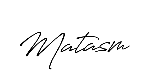 Design your own signature with our free online signature maker. With this signature software, you can create a handwritten (Antro_Vectra_Bolder) signature for name Matasm. Matasm signature style 7 images and pictures png