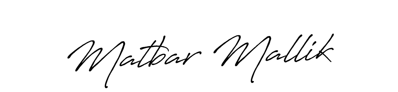 Also You can easily find your signature by using the search form. We will create Matbar Mallik name handwritten signature images for you free of cost using Antro_Vectra_Bolder sign style. Matbar Mallik signature style 7 images and pictures png