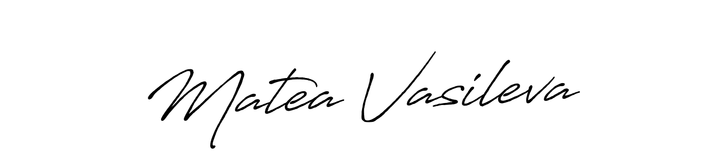 Use a signature maker to create a handwritten signature online. With this signature software, you can design (Antro_Vectra_Bolder) your own signature for name Matea Vasileva. Matea Vasileva signature style 7 images and pictures png