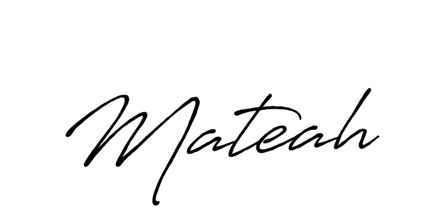 Design your own signature with our free online signature maker. With this signature software, you can create a handwritten (Antro_Vectra_Bolder) signature for name Mateah. Mateah signature style 7 images and pictures png
