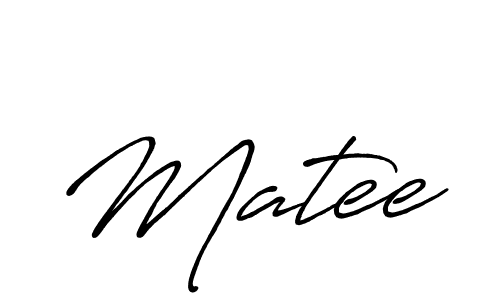 How to make Matee signature? Antro_Vectra_Bolder is a professional autograph style. Create handwritten signature for Matee name. Matee signature style 7 images and pictures png