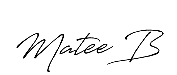 You can use this online signature creator to create a handwritten signature for the name Matee B. This is the best online autograph maker. Matee B signature style 7 images and pictures png