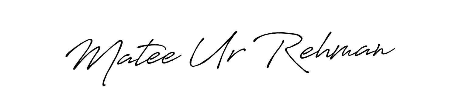 Also You can easily find your signature by using the search form. We will create Matee Ur Rehman name handwritten signature images for you free of cost using Antro_Vectra_Bolder sign style. Matee Ur Rehman signature style 7 images and pictures png