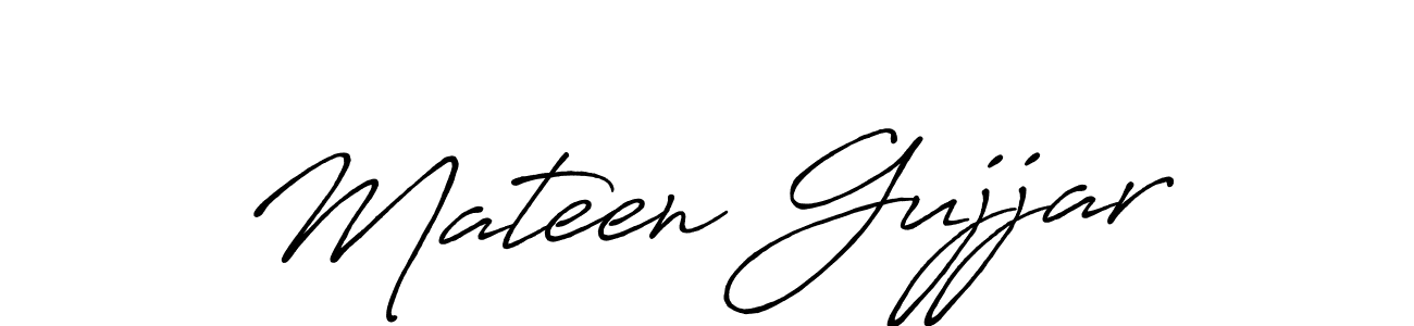 Mateen Gujjar stylish signature style. Best Handwritten Sign (Antro_Vectra_Bolder) for my name. Handwritten Signature Collection Ideas for my name Mateen Gujjar. Mateen Gujjar signature style 7 images and pictures png